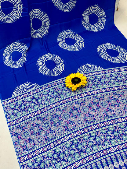 Lagdi Pure Gajji Soft Silk Saree