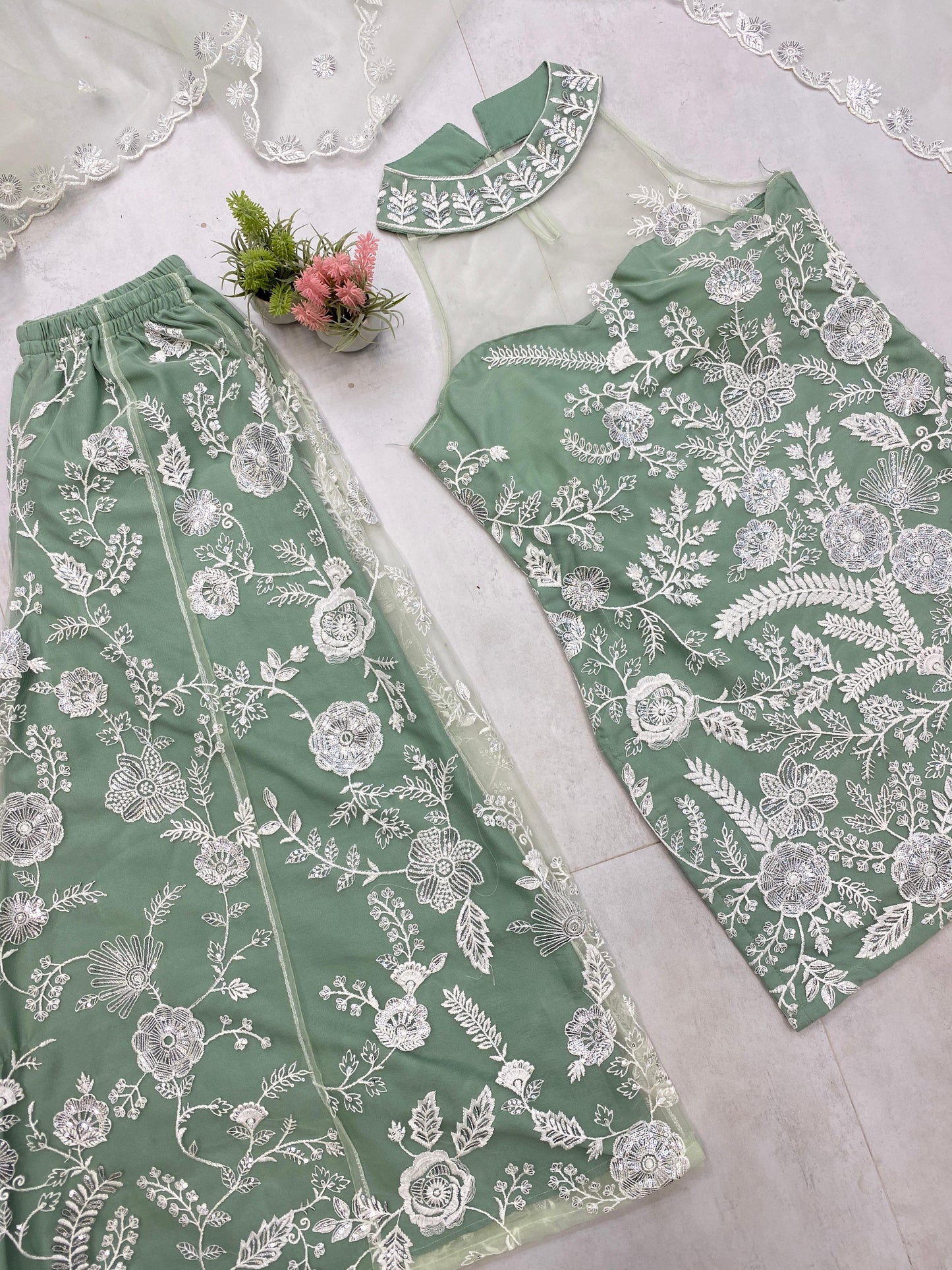 Halter Neck Pallazo Set