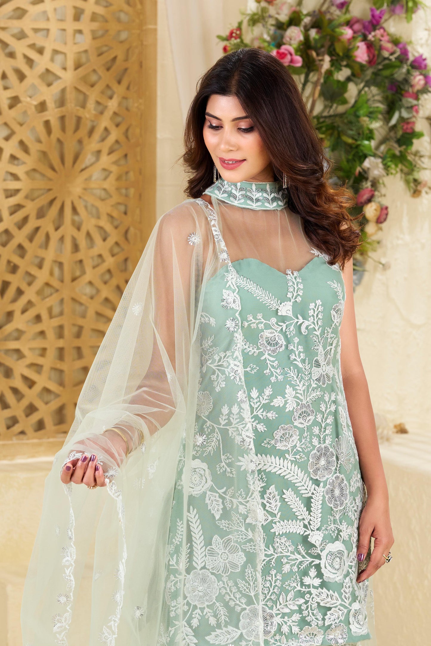 Halter Neck Pallazo Set