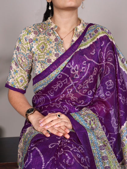 Fusion Of Madhubani And Bandhej