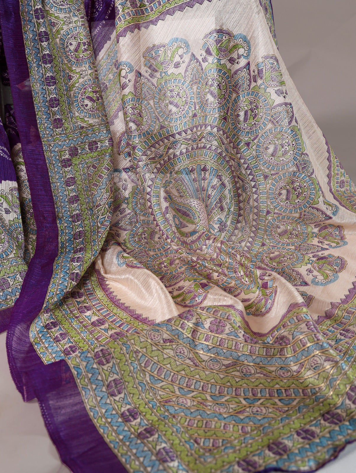 Fusion Of Madhubani And Bandhej