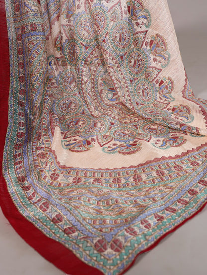 Fusion Of Madhubani And Bandhej