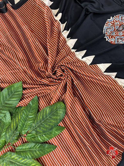 Lagdi Pure Gajji Soft Silk Saree