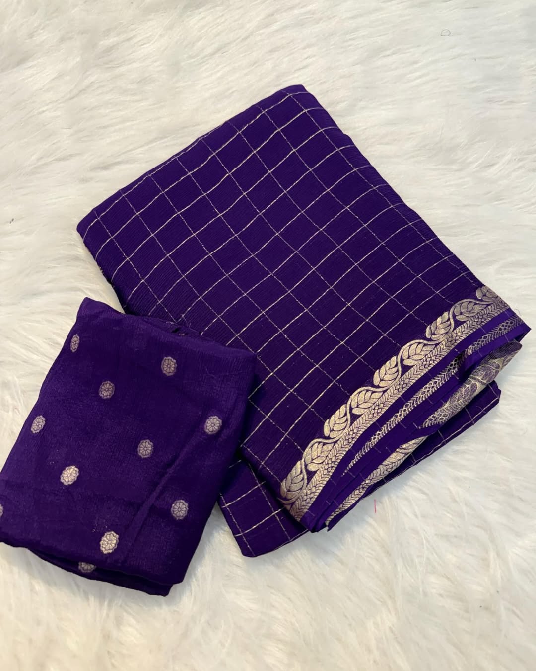 Pure Viscose Chinon Saree