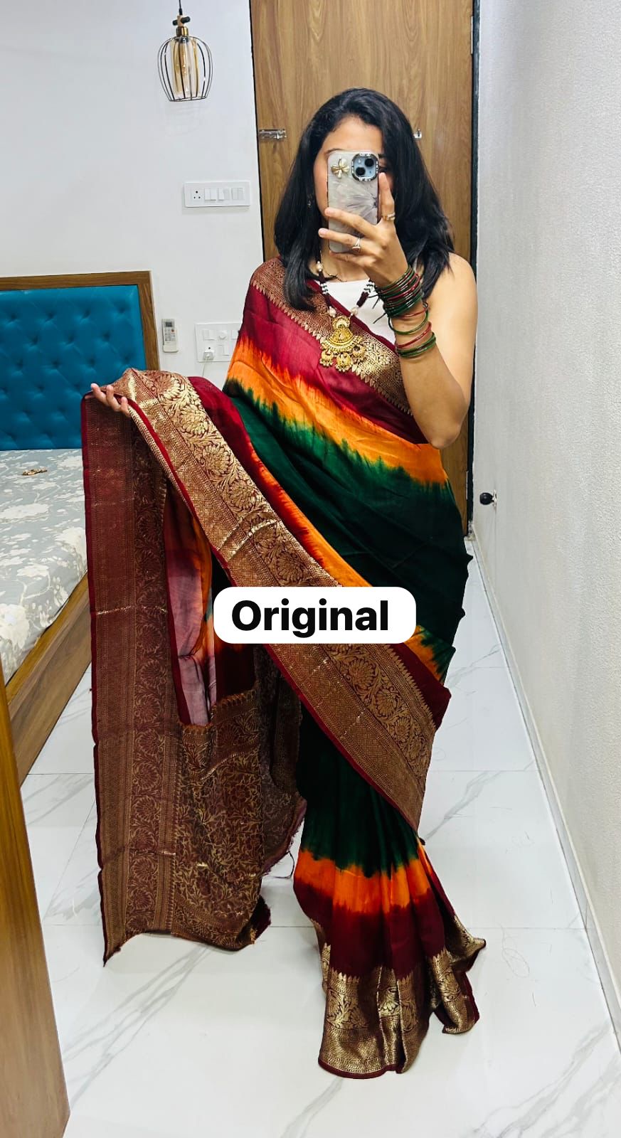 Kanjivaram Bandhani