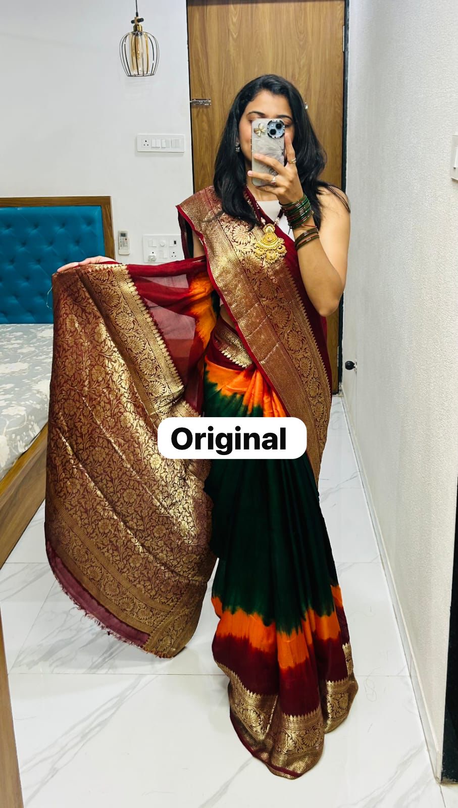 Kanjivaram Bandhani