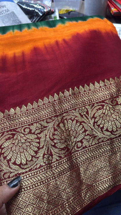 Kanjivaram Bandhani