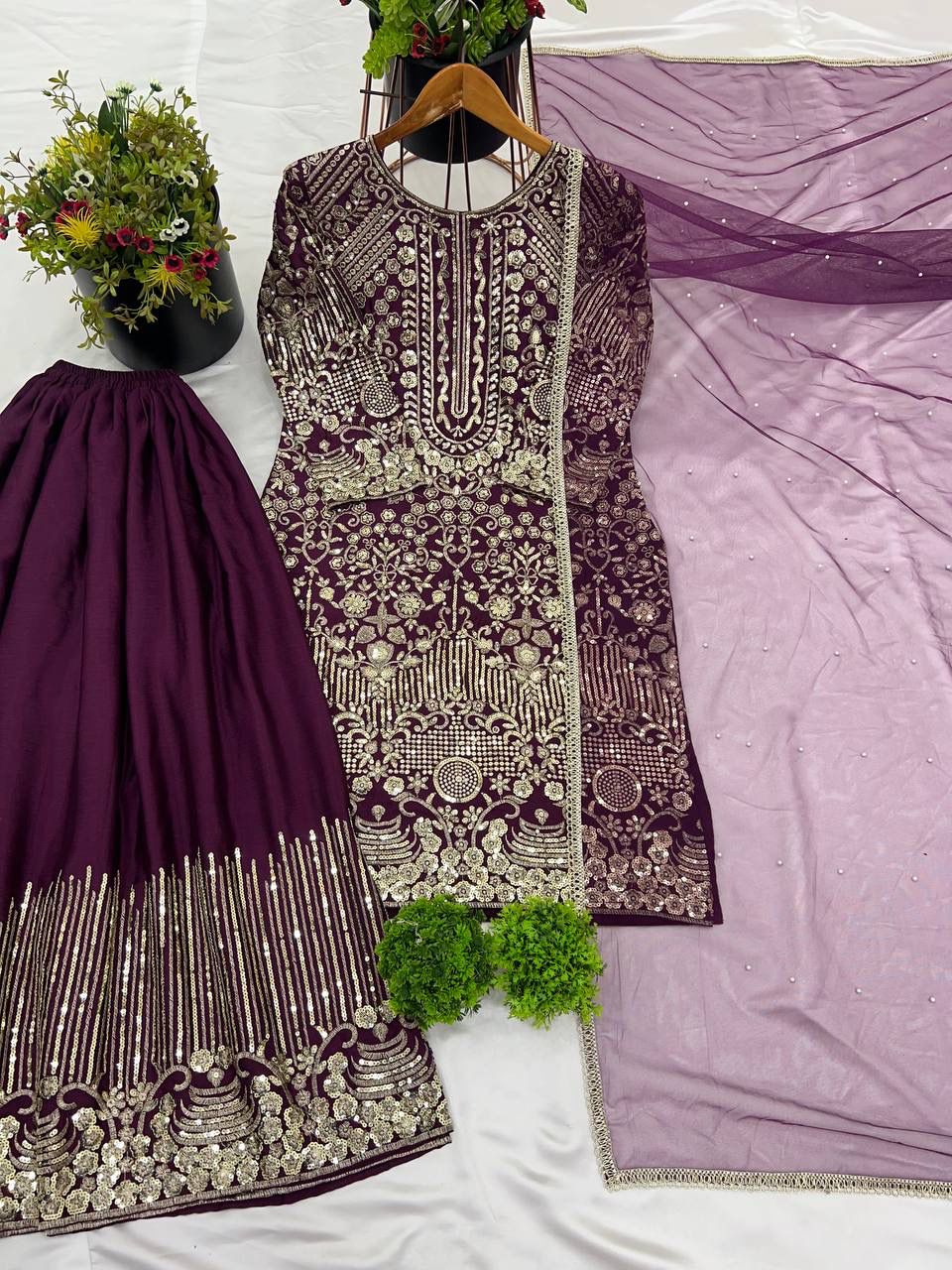 Party Wear Look Palazzo Set