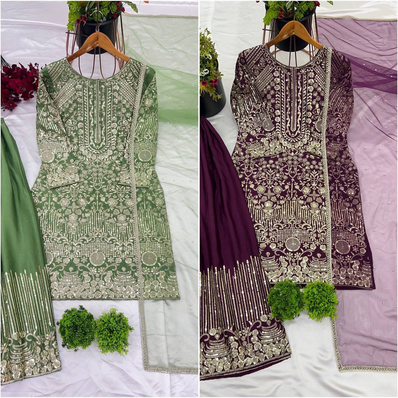 Party Wear Look Palazzo Set