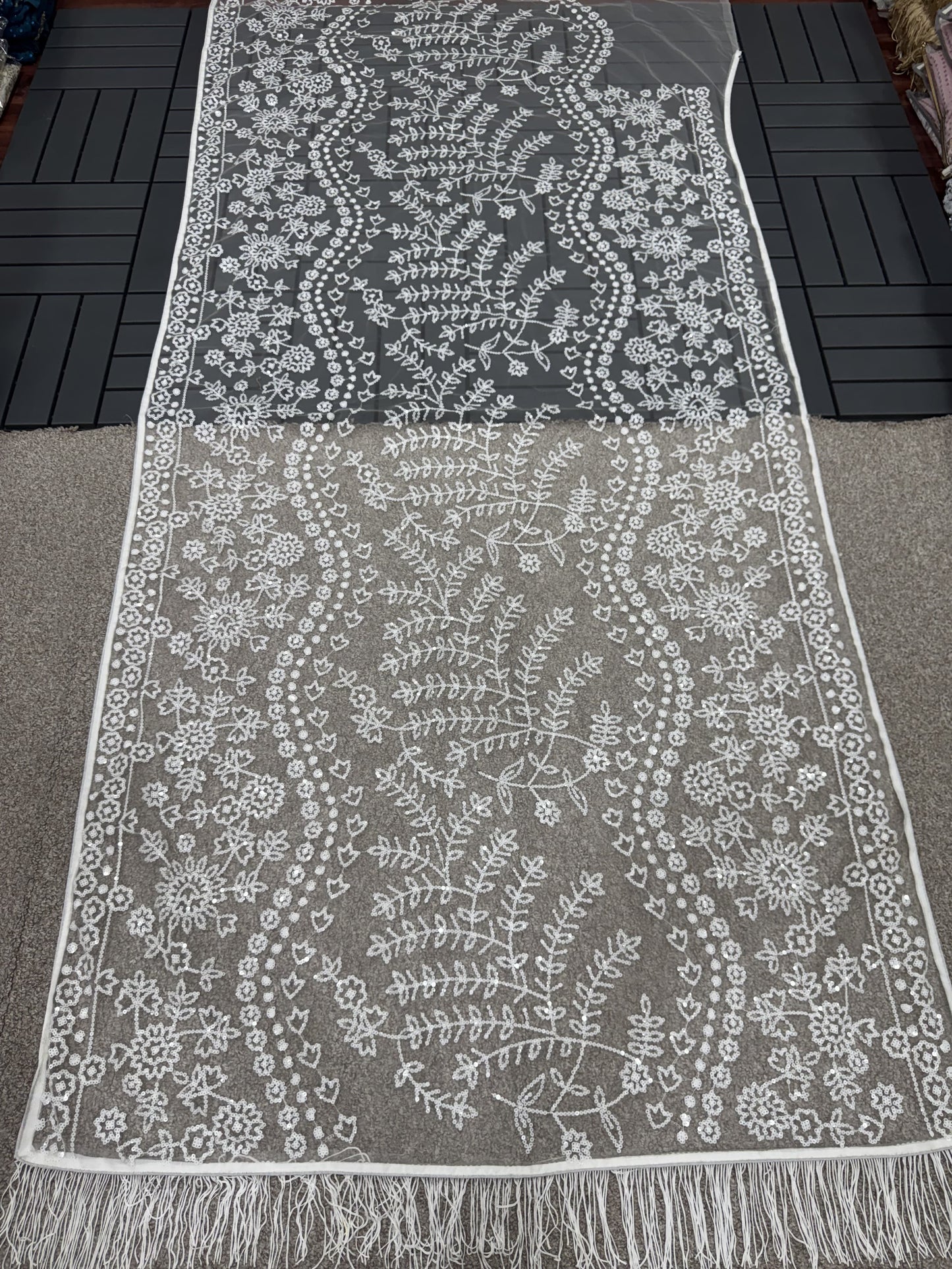 Butterfly Net Saree