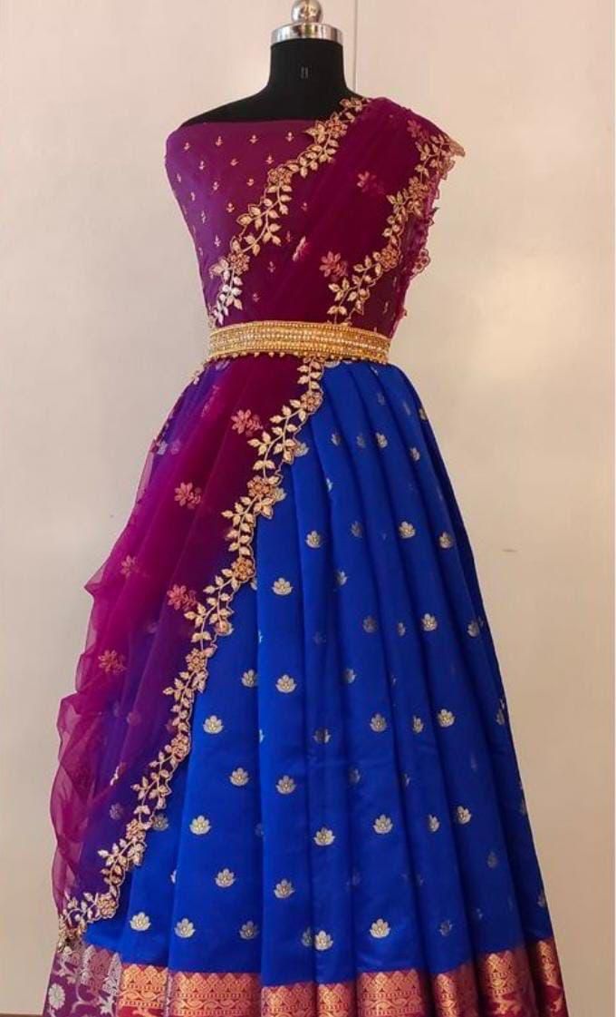 Kanjiveram Pure Silk Zari Lehenga