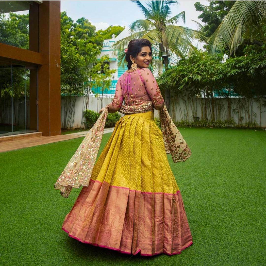 Kanjiveram Pure Silk Zari Lehenga