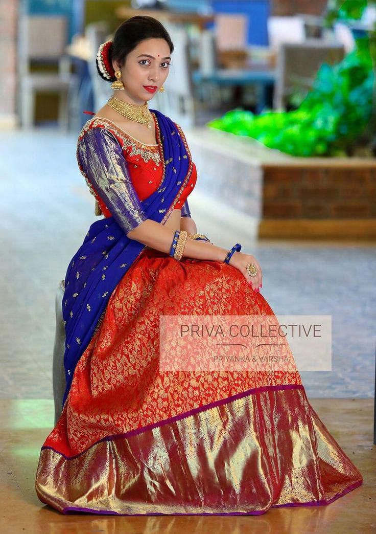 Kanjiveram Pure Silk Zari Lehenga