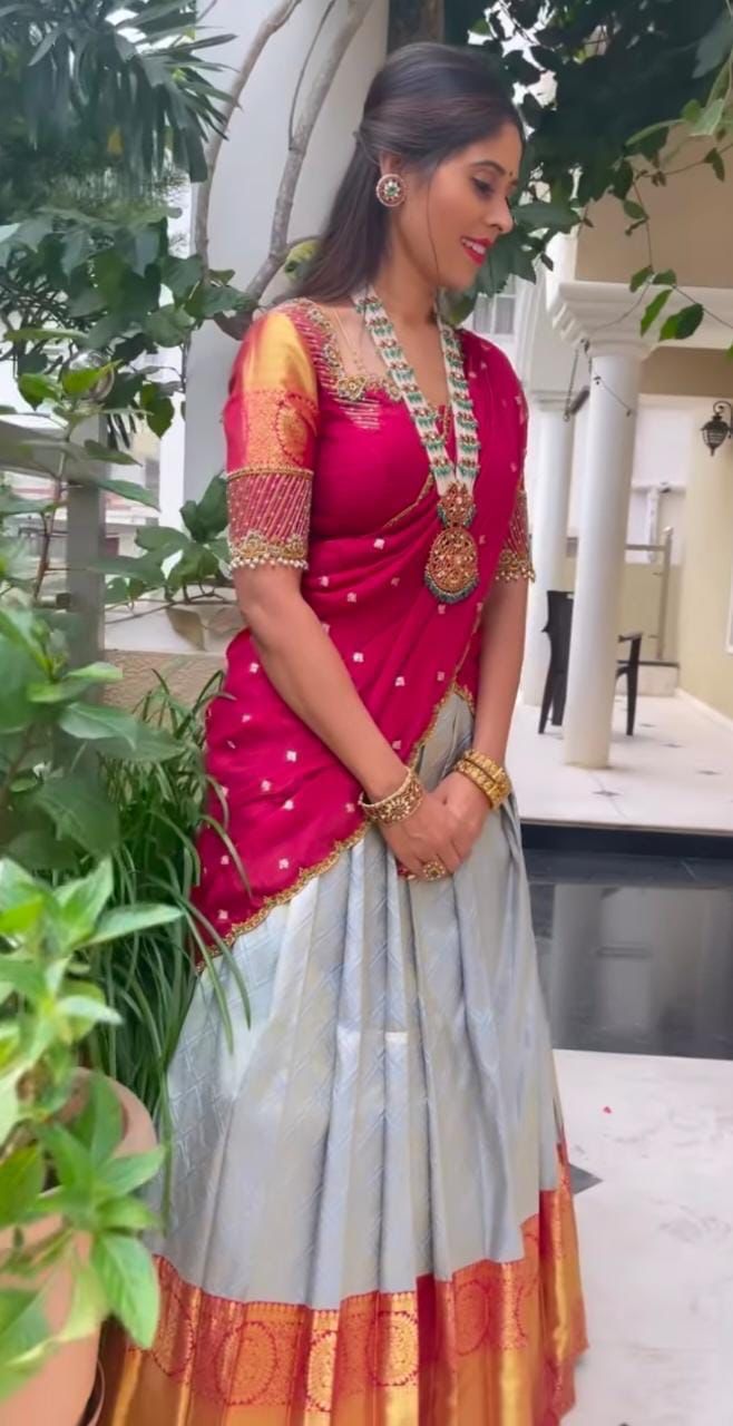 Kanjiveram Pure Silk Zari Lehenga