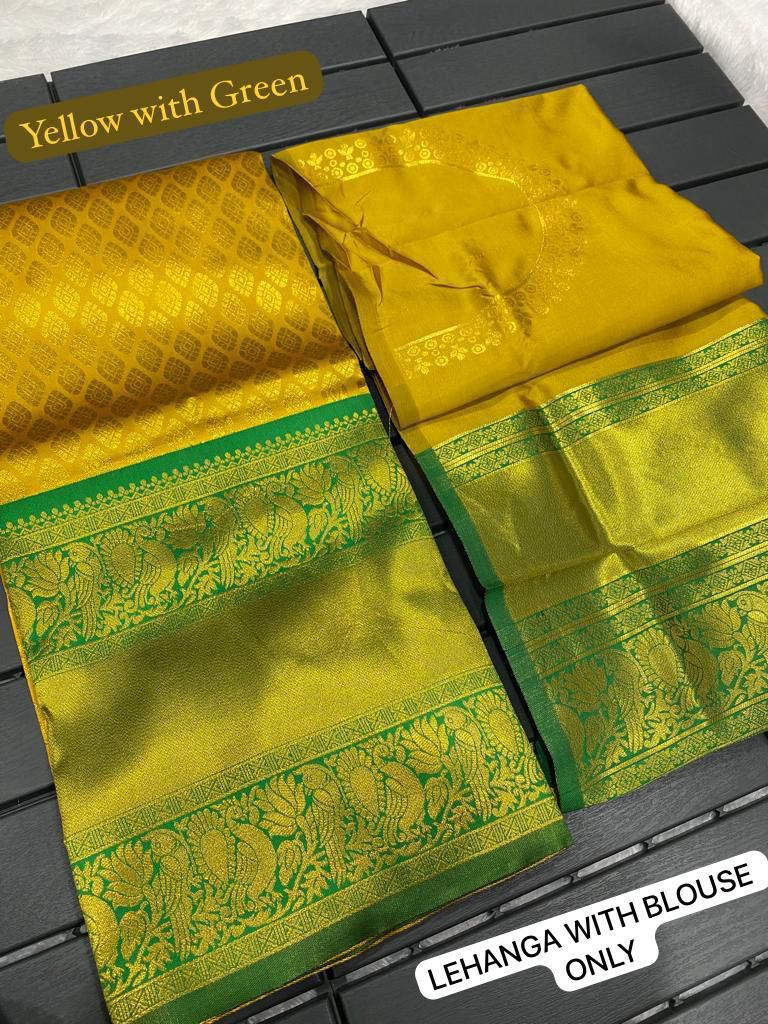 Kanjiveram Pure Silk Zari Lehenga