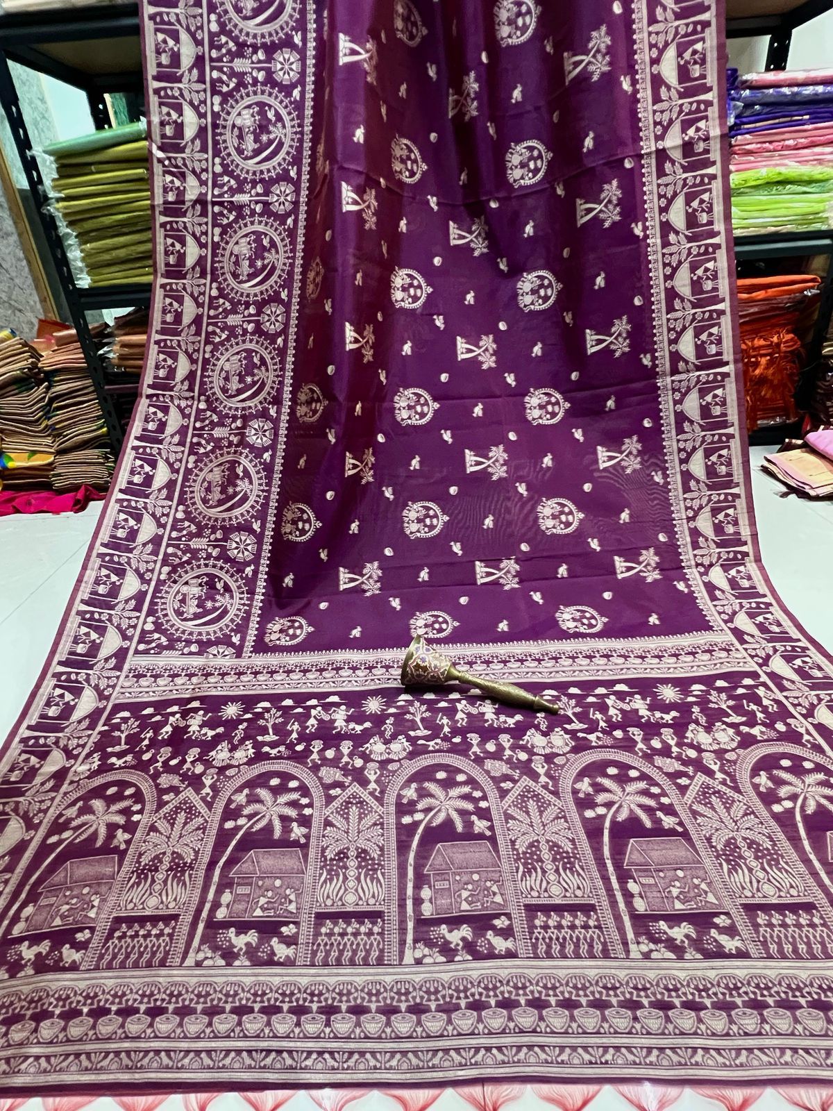 Banarasi Kalamkari Weave Saree