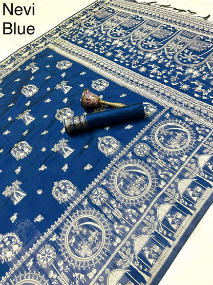 Banarasi Kalamkari Weave Saree