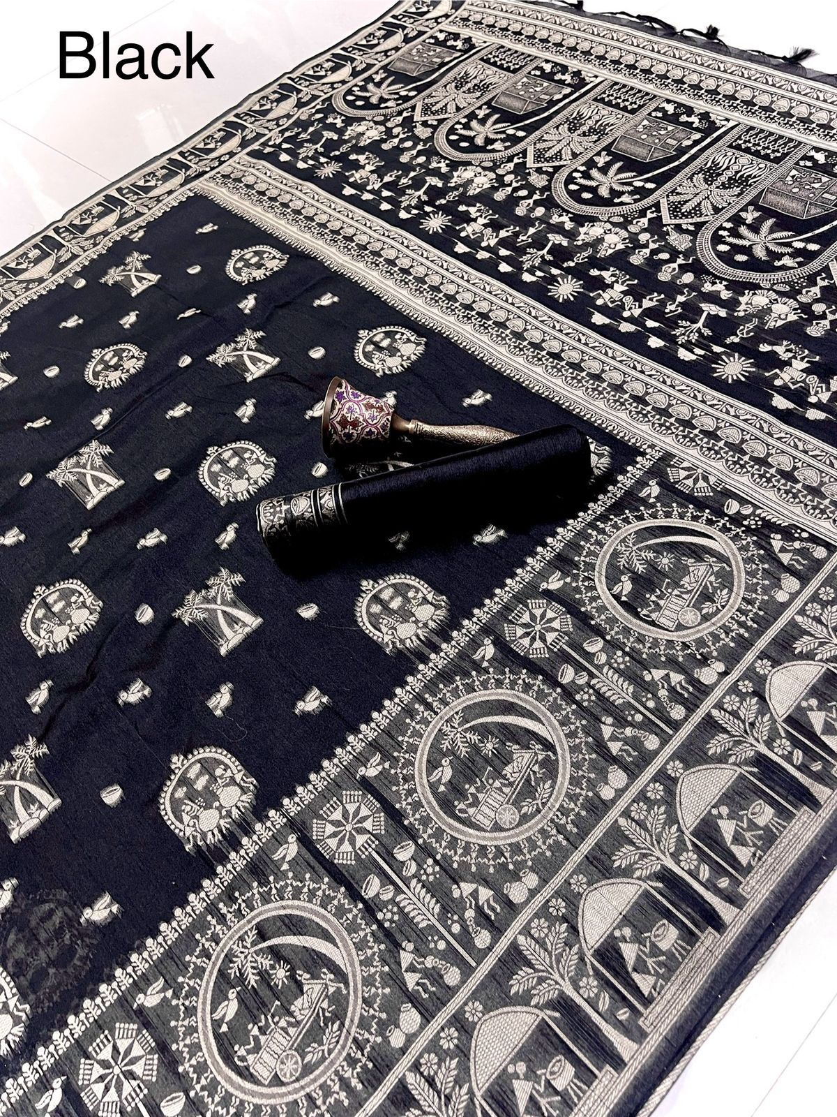 Banarasi Kalamkari Weave Saree