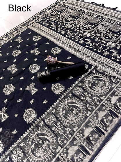 Banarasi Kalamkari Weave Saree