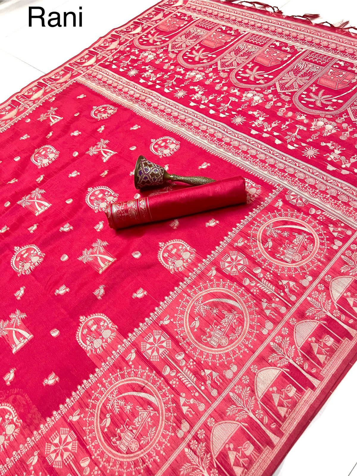 Banarasi Kalamkari Weave Saree