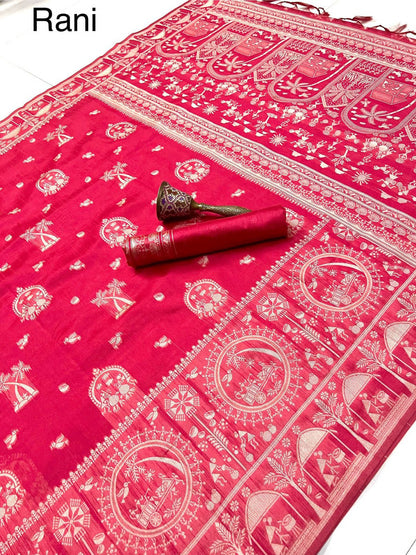 Banarasi Kalamkari Weave Saree