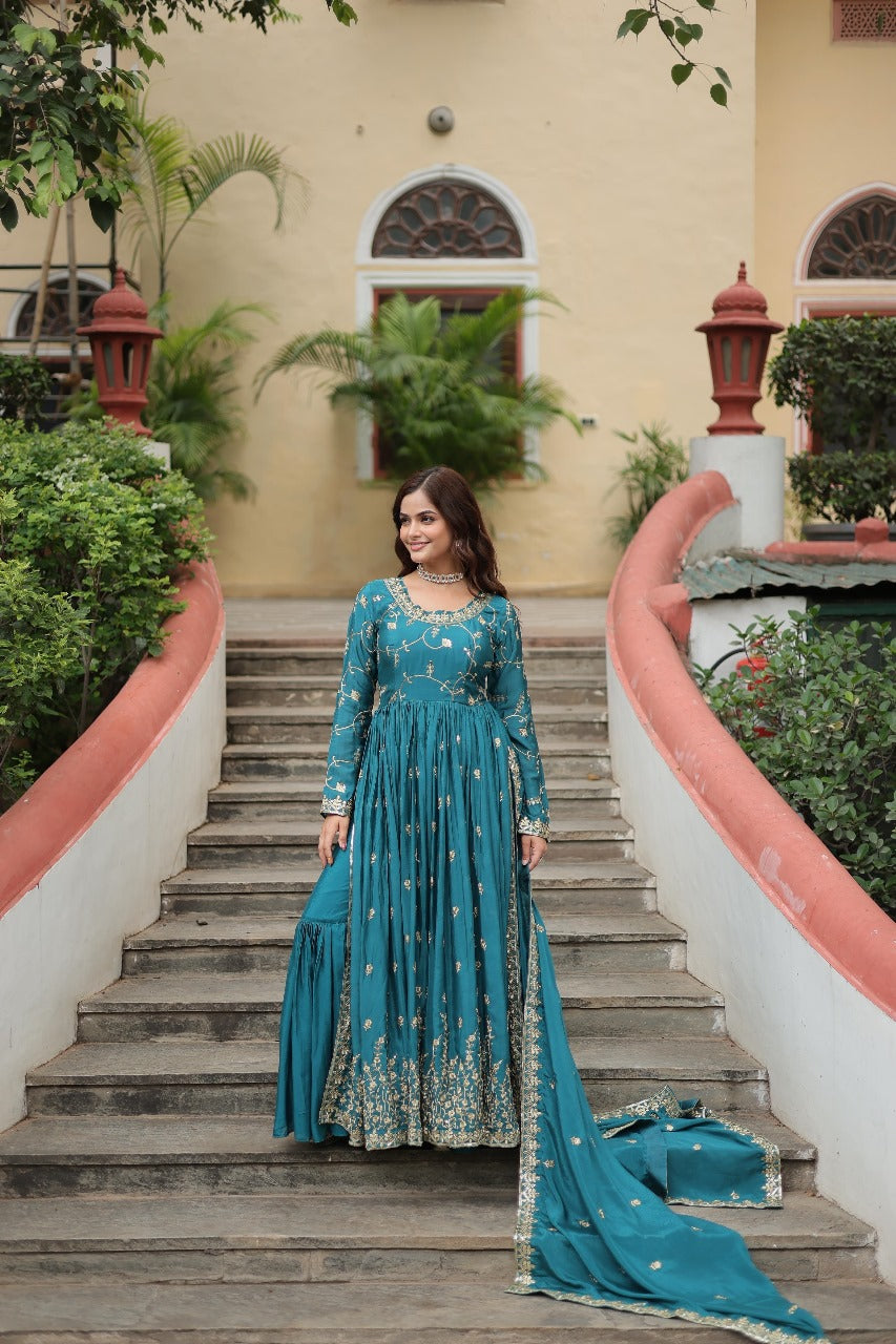 READYMADE TOP-SHARARA-DUPATTA