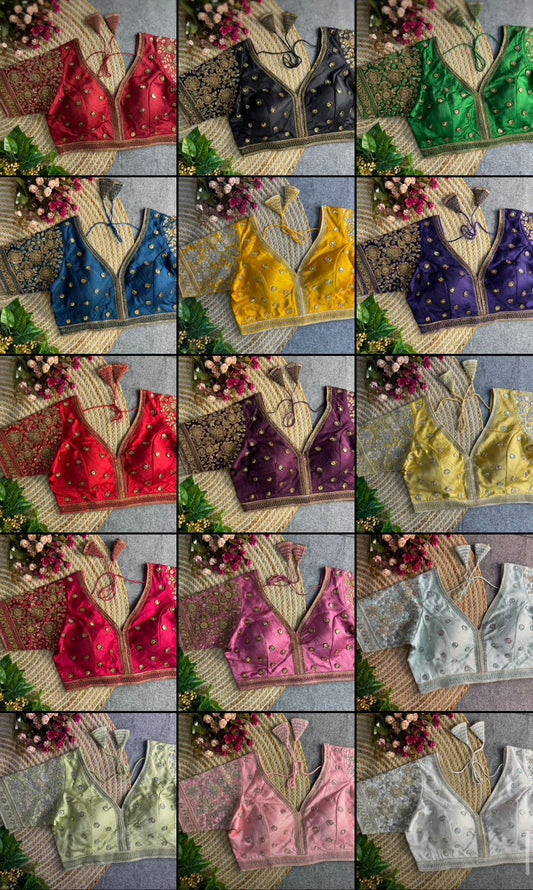 Sabyasachi Style V-Neck Blouse