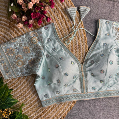 Sabyasachi Style V-Neck Blouse