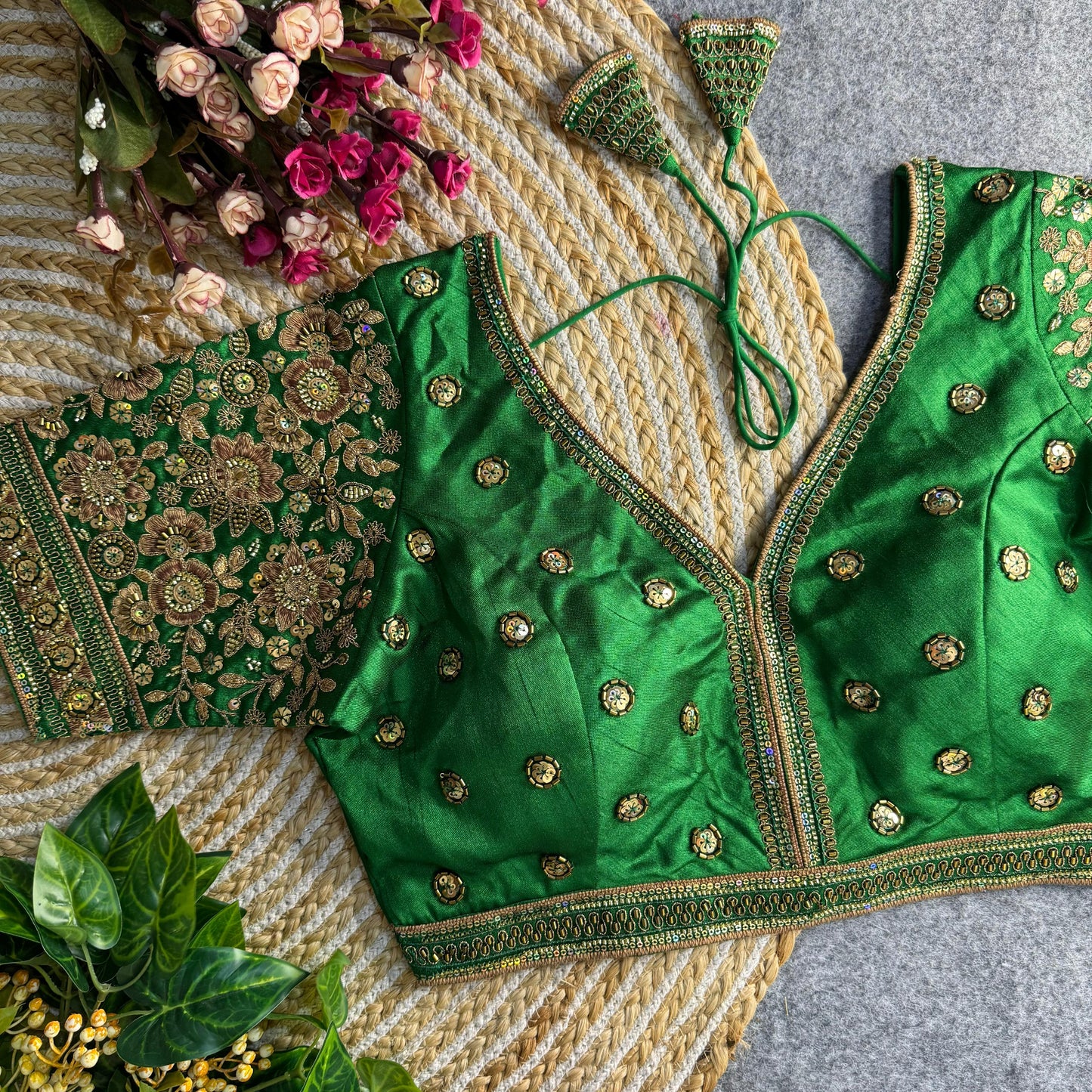 Sabyasachi Style V-Neck Blouse