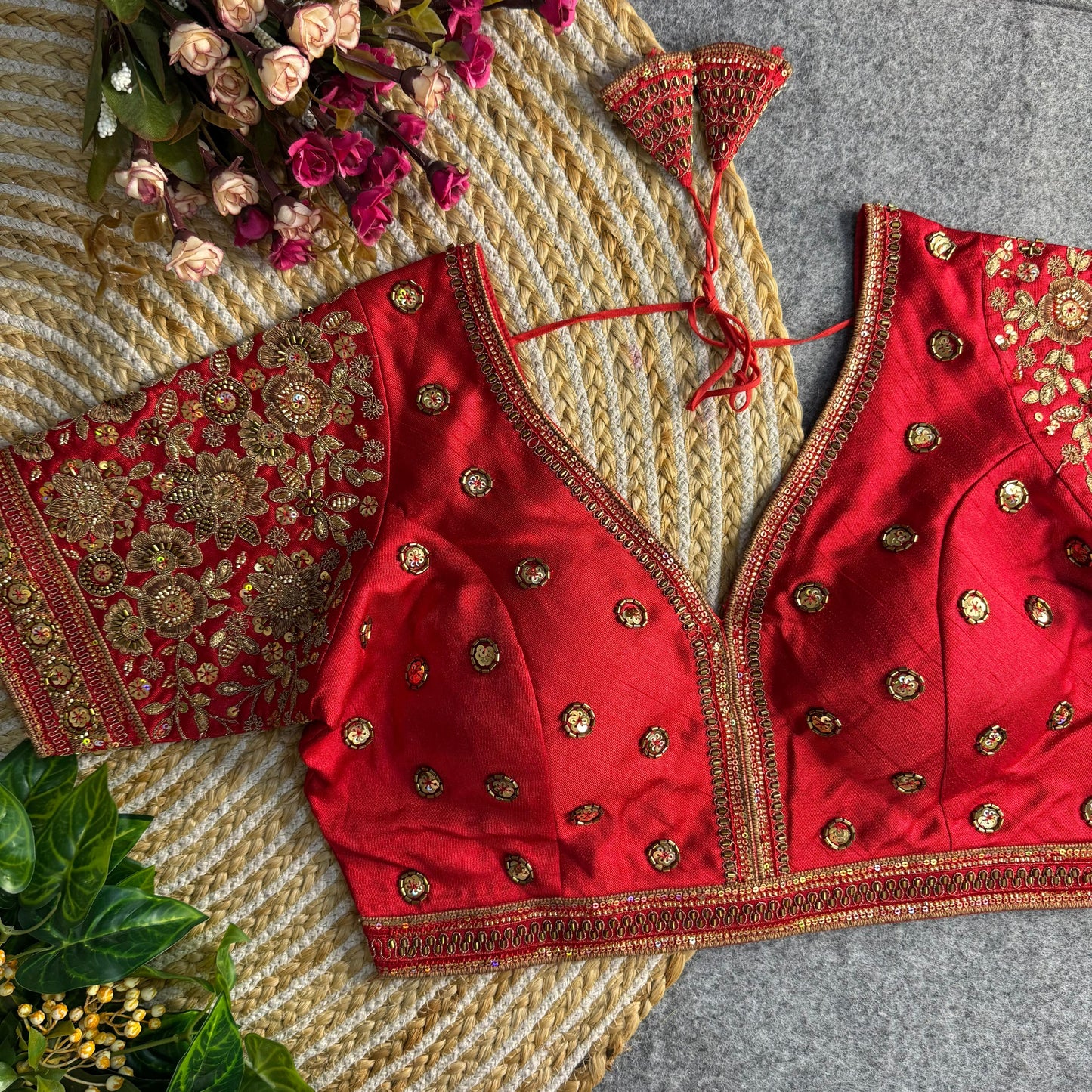 Sabyasachi Style V-Neck Blouse