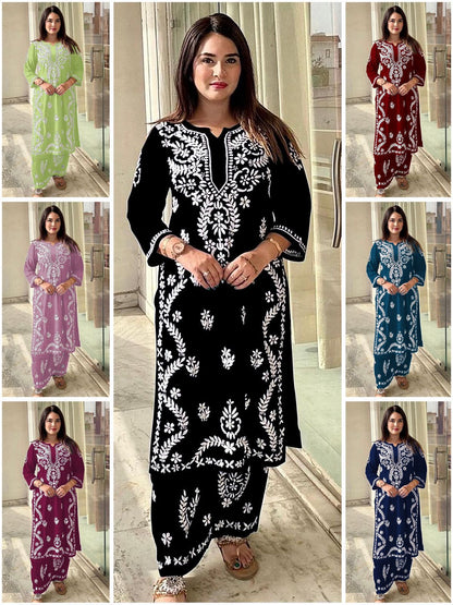 Lakhnavi Kurti Set