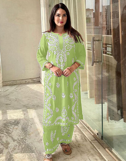 Lakhnavi Kurti Set