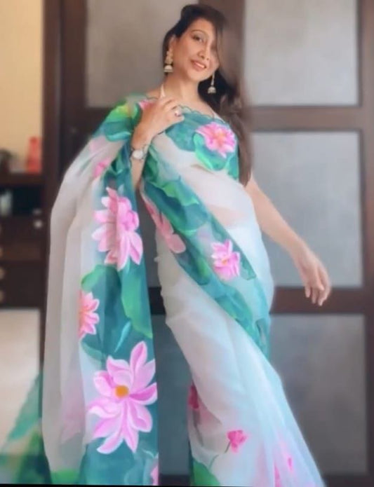 Organza Silk Saree
