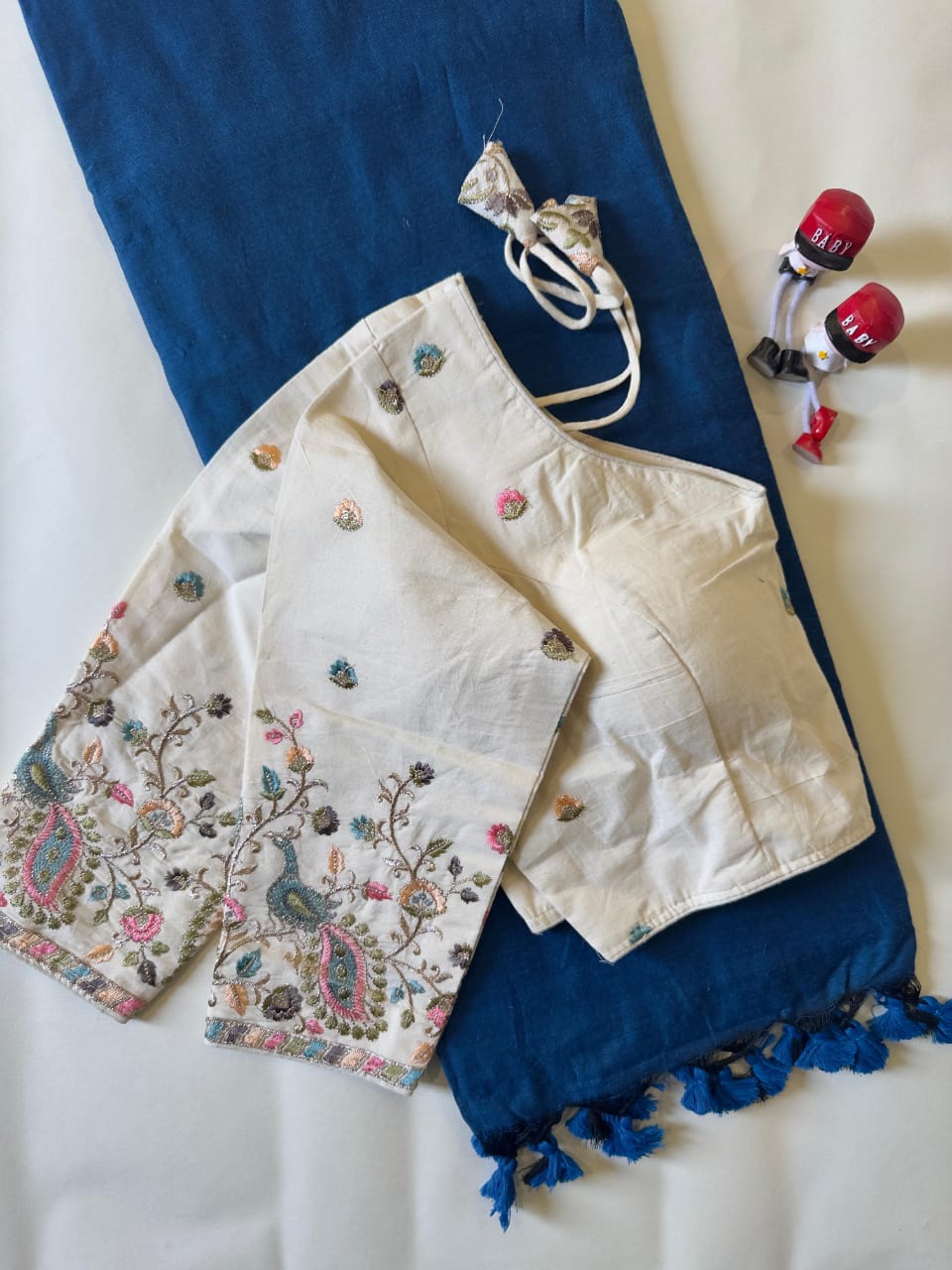 Khadi Cotton Saree And Blouse