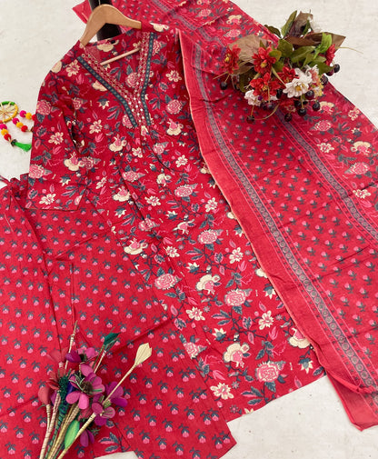 Cotton Kurti Set