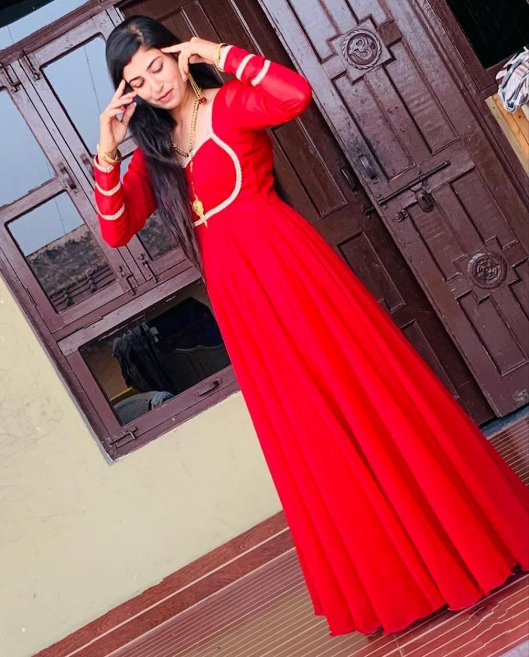 Graceful Georgette Gown