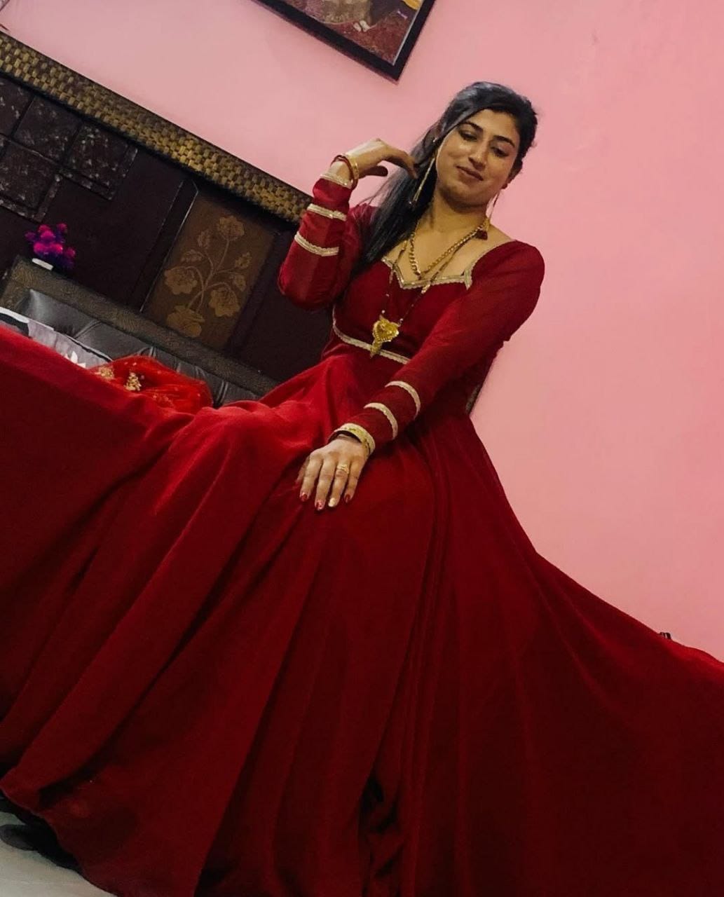 Graceful Georgette Gown
