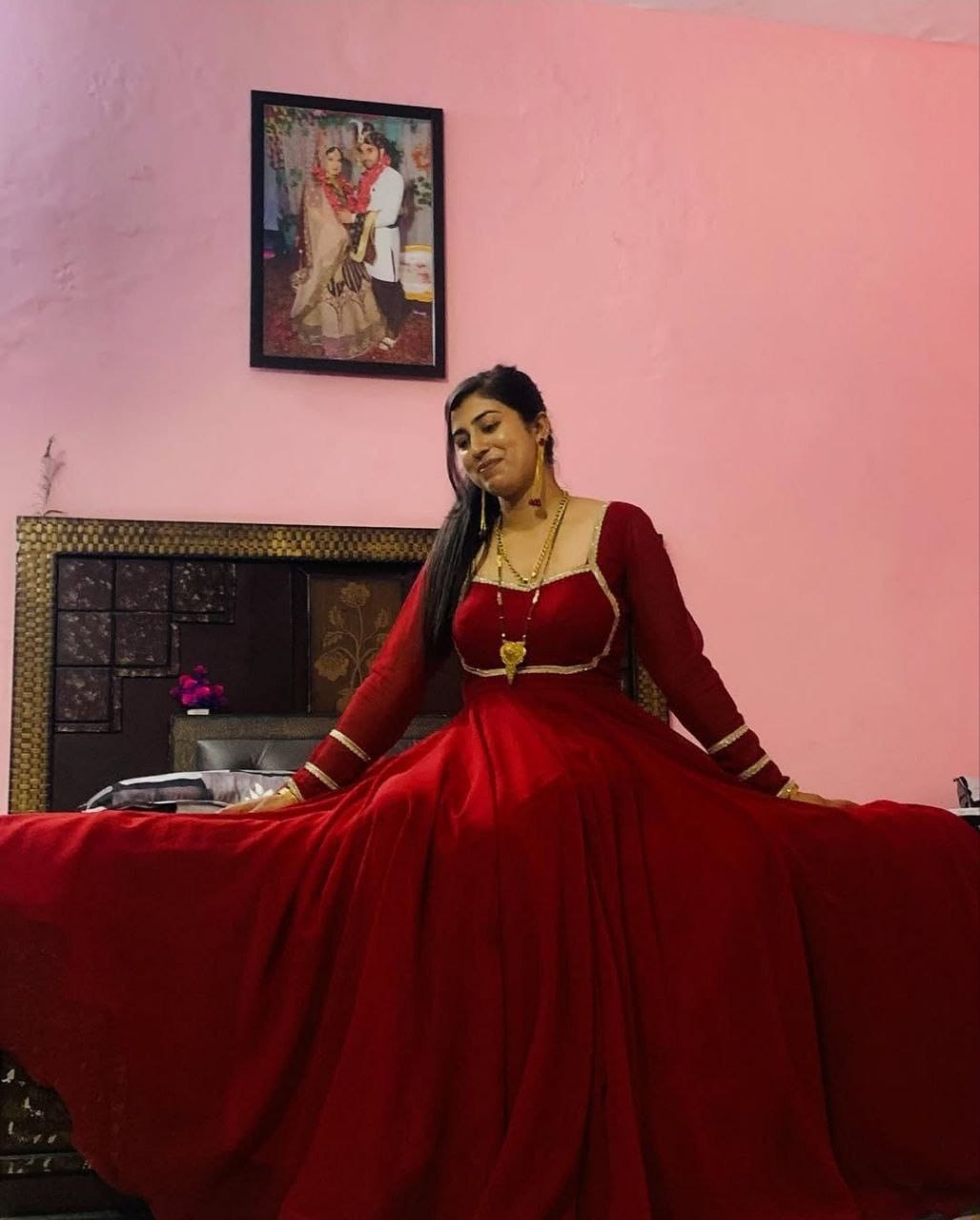 Graceful Georgette Gown