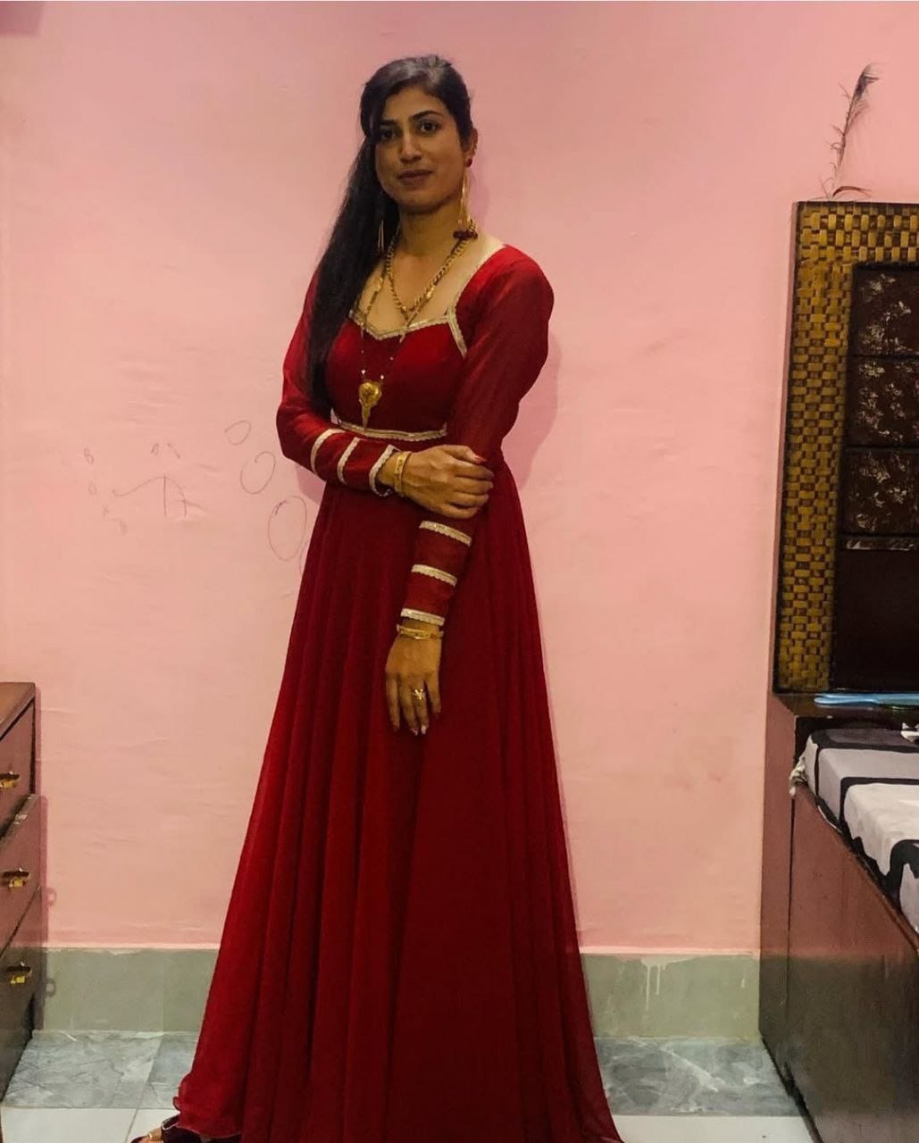 Graceful Georgette Gown