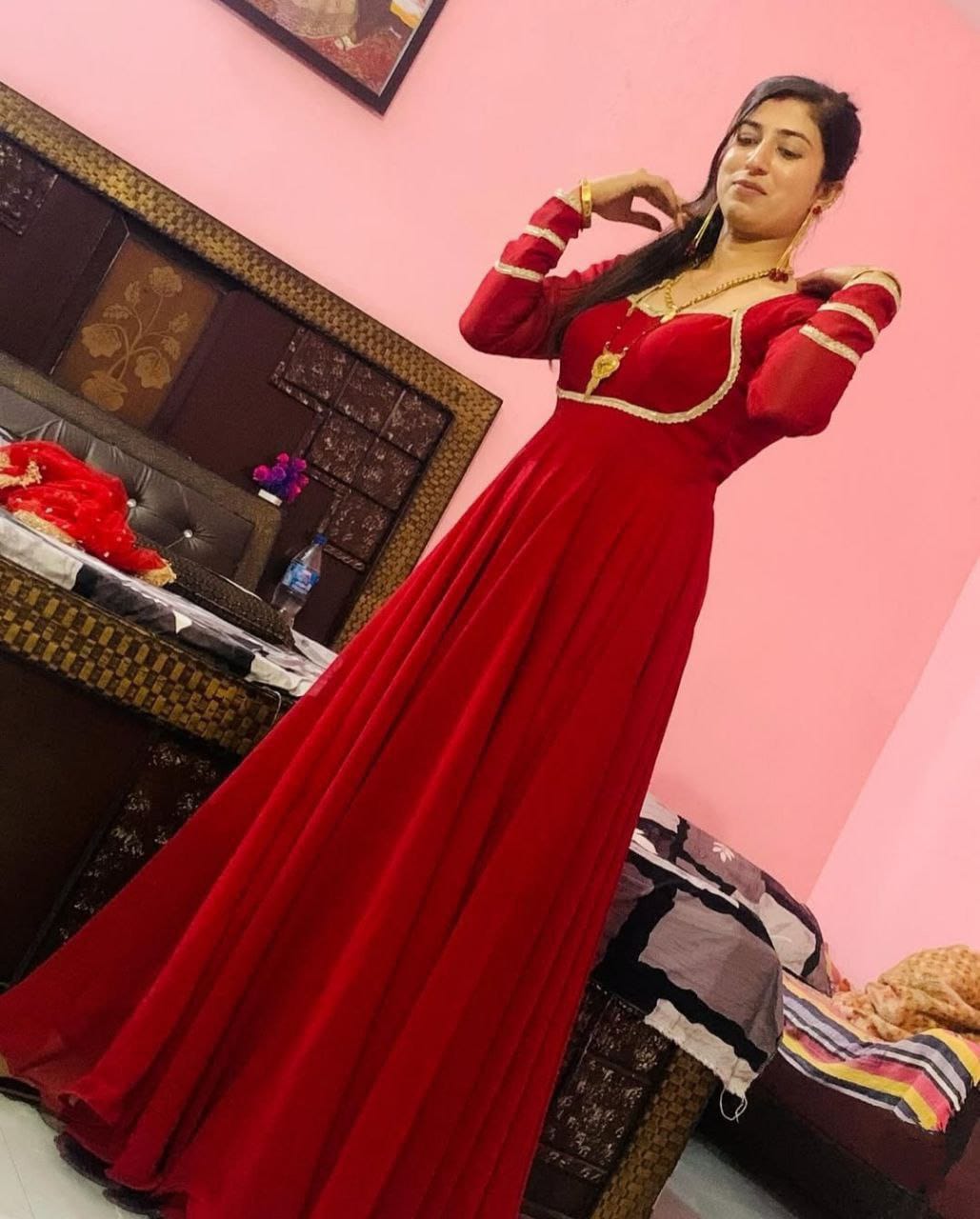 Graceful Georgette Gown