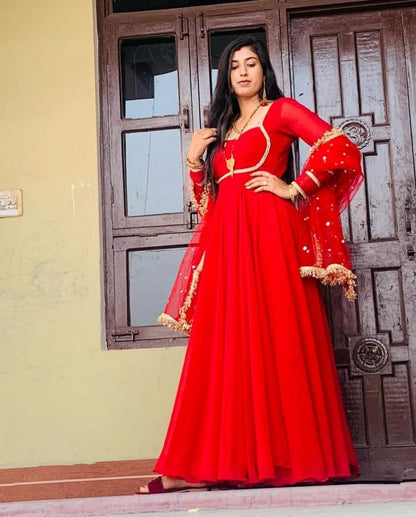 Graceful Georgette Gown