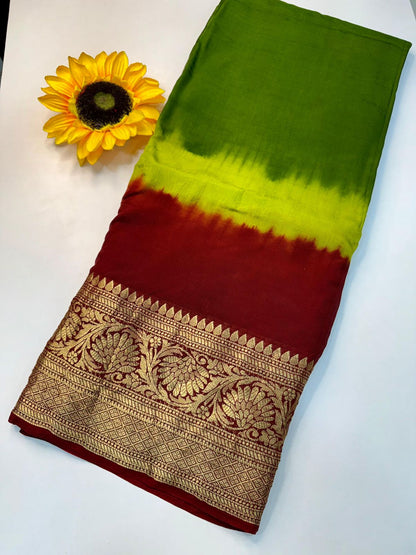 Kanjivaram Bandhani