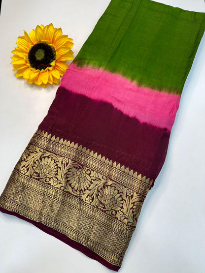 Kanjivaram Bandhani