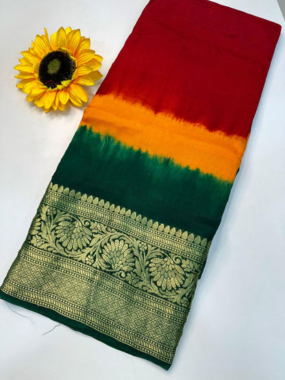 Kanjivaram Bandhani