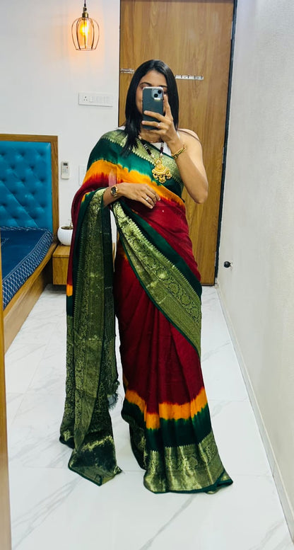 Kanjivaram Bandhani