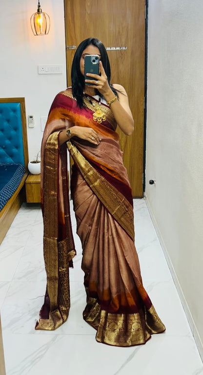 Kanjivaram Bandhani