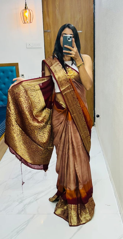 Kanjivaram Bandhani