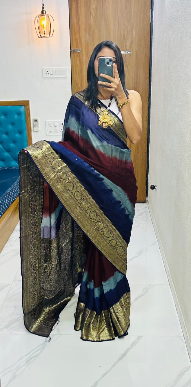 Kanjivaram Bandhani