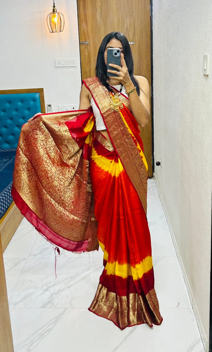 Kanjivaram Bandhani