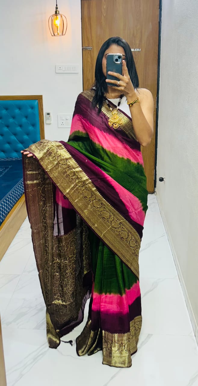 Kanjivaram Bandhani